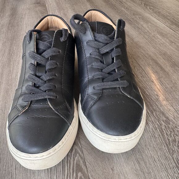 Greats Royale Nero Black Leather Sneakers Made In Italy Unisex US Size 8 EUR 38 - Picture 9 of 14